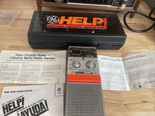 Vintage GE HELP Emergency 40 Channel CB Radio Model 3-5900A Tested No antennae