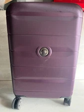 DELSEY Paris Comete 2.0 Hardside Expandable Luggage Purple Checked-Medium 24"