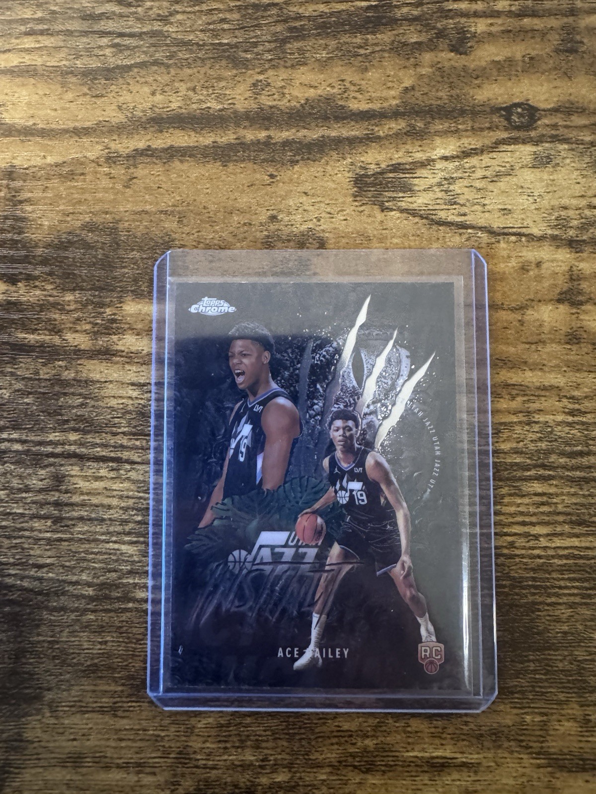 Ace Bailey 2025-26 Topps Chrome Instinct Insert RC Utah Jazz Rookie