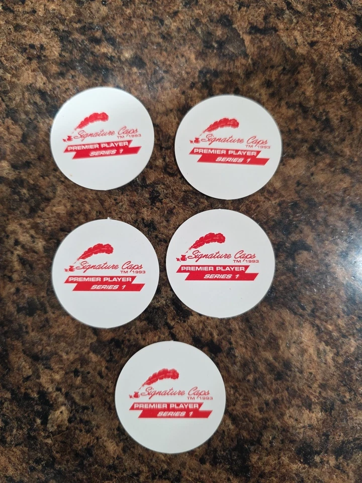 Pogs Milk Caps All-stars , set of 5 - Image 2 of 2