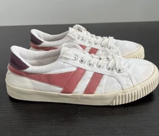 Gola Vegan Canvas Lace-Up Sneakers Tennis Mark Cox Vintage Pink Women’s SZ 9