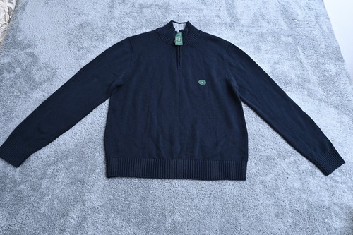 Suéter L.L Bean® Para Hombre M Azul Marino 1/4 Cremallera 100% Algodón Nuevo Con Etiquetas - Nuevo Con Etiquetas - Imagen 1 de 8