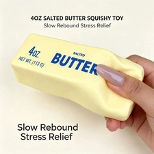 14CM Butter Stick Squishy Slow Rising Squeeze Fidget Sensory Toy Adult Kids