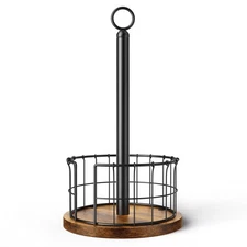 Paper Towel Holder Stand, Countertop Paper Towel Holder with Weighted Base, F...