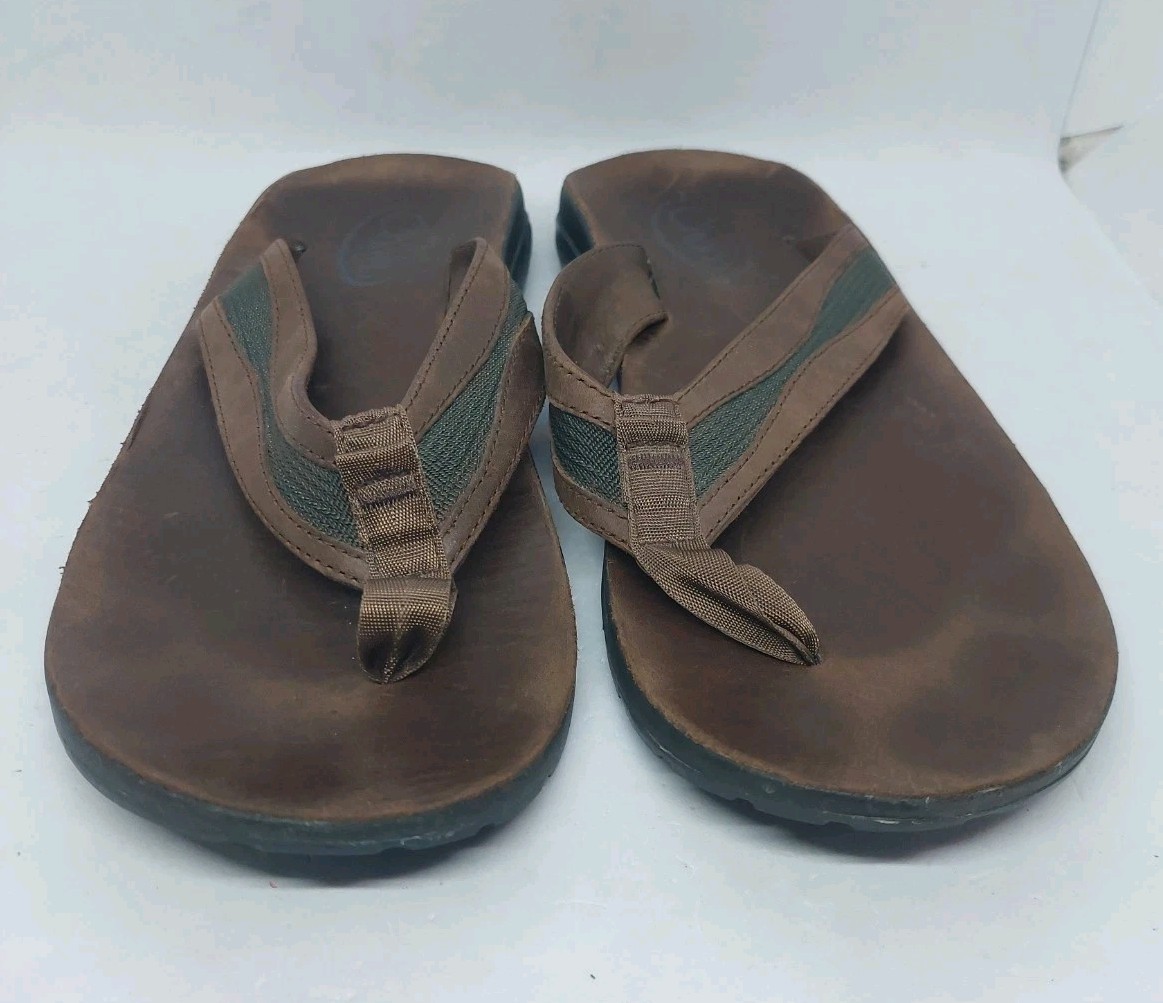 Chaco Classic Flip Flops Mens Size 9 Sandals Brown Beach  display picture 1