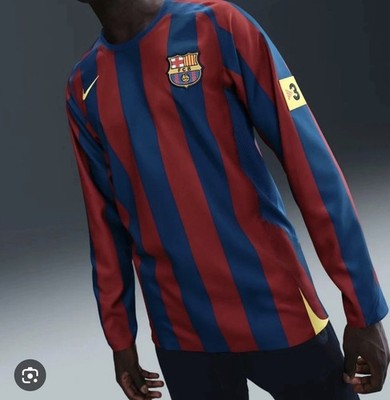 2005/06 Nike Barcelona Reissue Ronaldinho Jersey Large | eBay