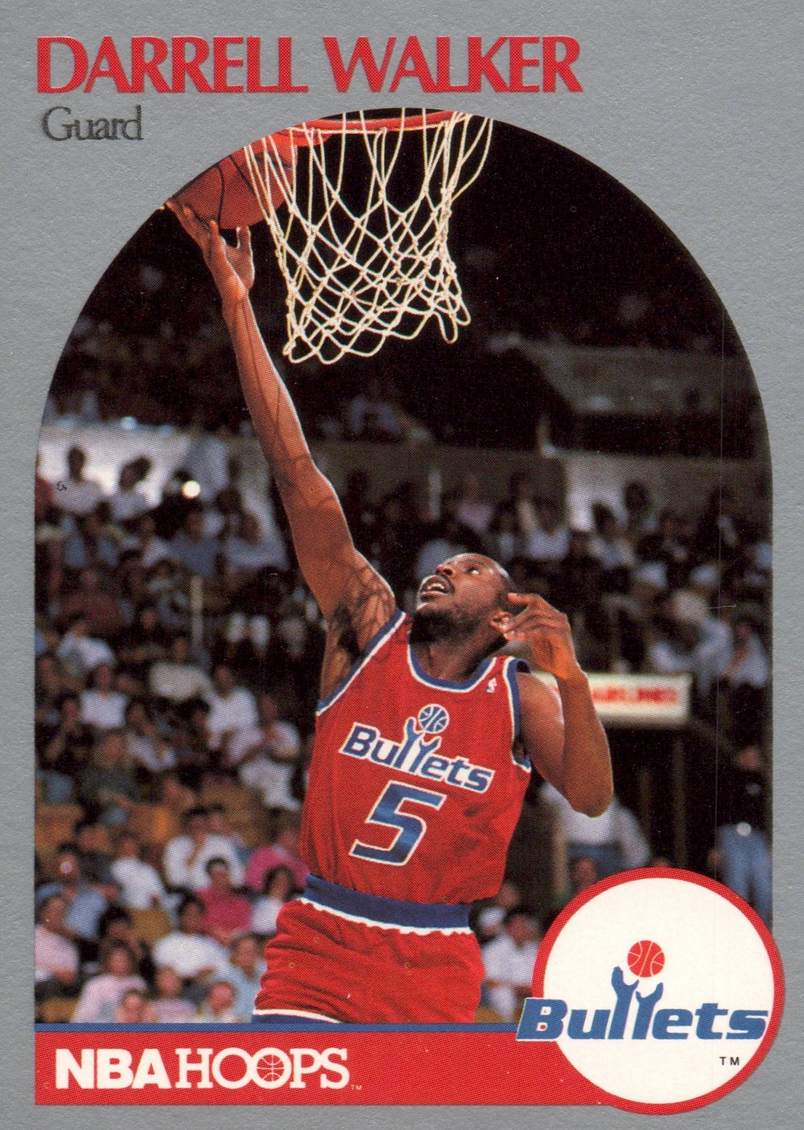 1991 Hoops 100 Superstars # 100 Darrell Walker Washington Bullets