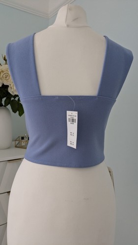 Abercrombie & Fitch Ladies Blue Summer Top, BNWT, RRP £42, Size M, Super Stylish - Picture 4 of 8