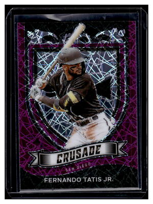 2021  Panini Chronicles #5 Fernando Tatis Jr. Crusade Purple Velocity Mint+ New