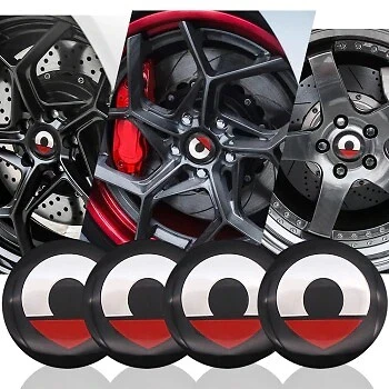 Set 4 Coprimozzo Adesivi Logo Stemma Per SMART Fortwo Forfour Roadster 450 56 mm - Immagine 3 di 4