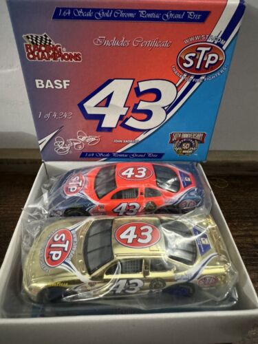 Nascar-Racing Champions-1/64 Diecast-50th Anniversary-STP #43-2 Car Set Gold - Picture 1 of 13