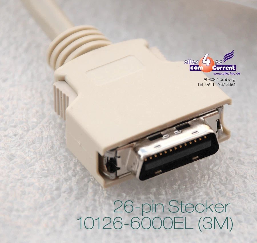 26-POL 26-PIN Mdr Amp Tyco Plug Mini D Ribbon Mdr Connector 10126  