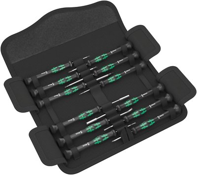 Wera 073677 Kraftform 12-teiliges mikroelektronisches Schraubendreher-Set