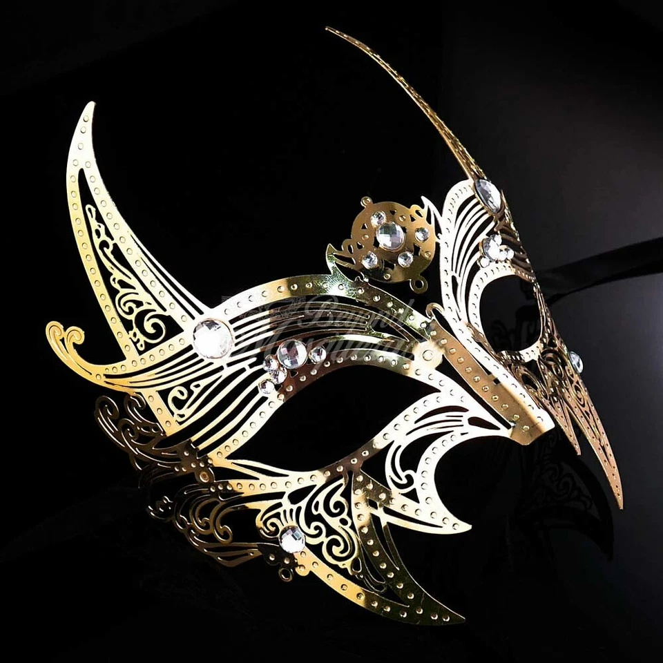 Wolverine Masquerade Mask Men Gold M7155 - Image 2 of 4