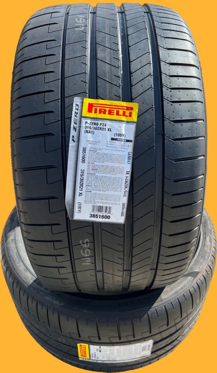 Set of 2 315/30ZR21 (105Y) Pirelli P Zero PZ4 Sport NA1 Porsche