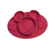 The First Years Disney Mickey Mouse Silicone Dish Placemat Red No Spill