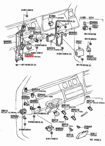 Genuine Toyota LandCruiser HJ47 HJ45 Starter Relay - Picture 19 of 20
