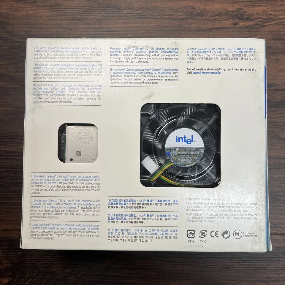 New Sealed Intel Celeron D Processor 315 2.26 GHz With Heatsink & Fan - Image 2 of 4