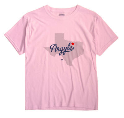 Argyle Texas TX Tex T-Shirt MAP | eBay