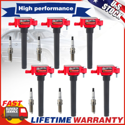6 Ignition Coil & Spark Plug For 11-20 Jeep Cherokee Dodge  Chrysler Ram UF648