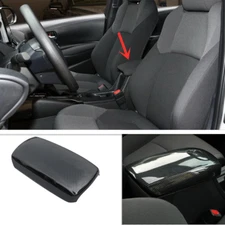For Toyota Corolla 2019-2023 Carbon fiber ABS Central Storage Box Cover Trim 1x