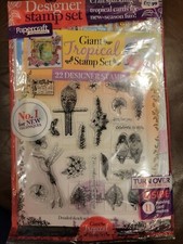 Papercraft Card Magazine 193 Tropical Stamp Parrot Hummingbird Flowers Masks