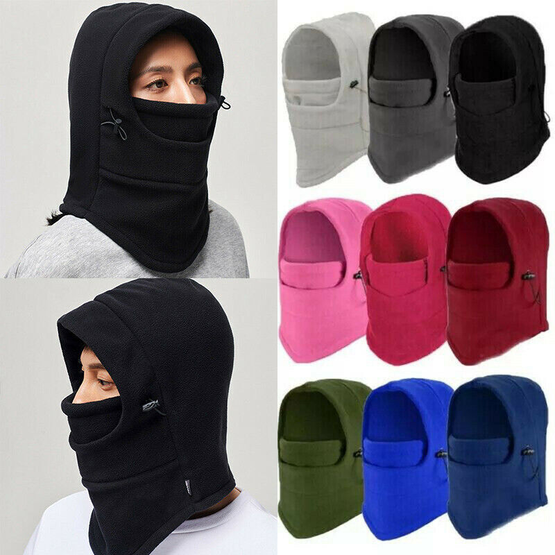 Unisex Soft Ski Snow Winter Full Face Hood Scarf Mask for Biking  -image