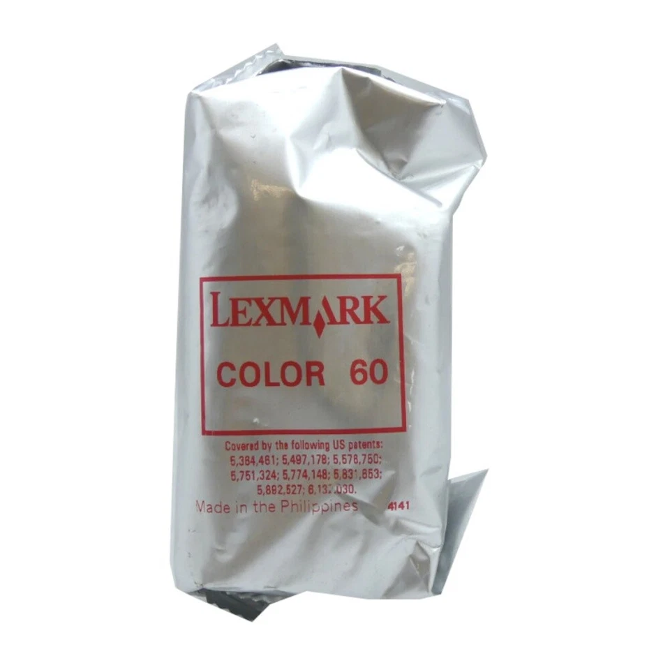 Original Lexmark Tintendruckkopfpatrone 60 de Couleur pour Z 12 22 Blister - Photo 1/1