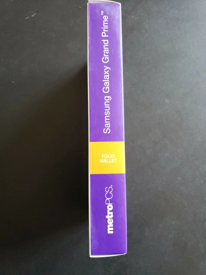 Folio Wallet Card Stand Case Cover Samsung Galaxy Grand Prime Charcoal - Image 3 of 4