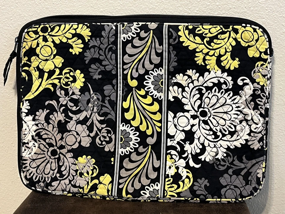 Funda para Tablet/Laptop Vera Bradley Barroca Acolchada Funda Negra y Amarilla Foto 4 de 4