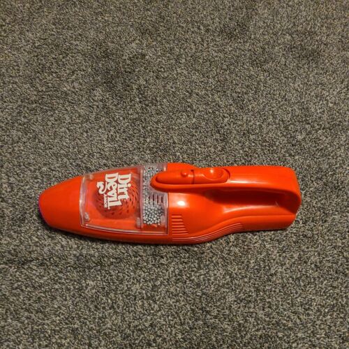 Dirt Devil Junior Orange Toy Hand Held Vacuum Dust Buster Pretend Play WORKS  - Picture 1 of 11