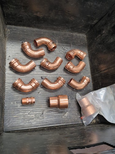 Viega + Streamline Elbow Coupling Copper 12 Mixed Lot Items