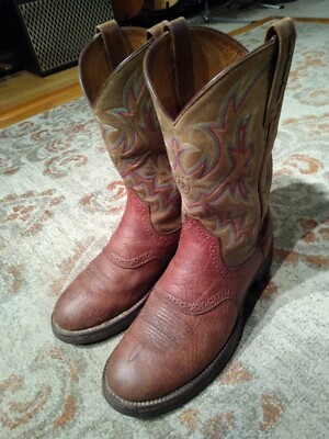 Round Toe Ariat Cobalt Xr Boots ARIAT COBALT XR BROWN LEATHER