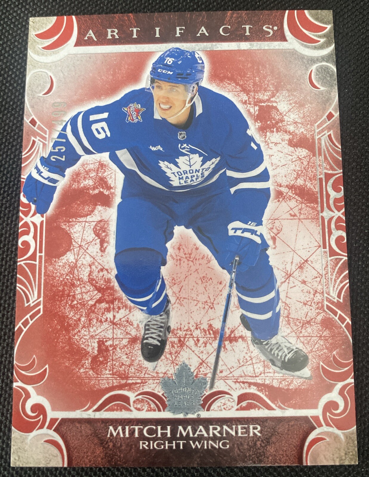 2024-25 Upper Deck Artifacts RUBY Mitch Marner Toronto Maple Leafs! #257/499