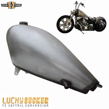 Lucky Sucker Fuel Gas Tank Fit For Harley Carbureted Twin Cam Softail Sportster