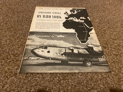 AC11 WERBUNG 11X9 SPRINGBOCK SERVICE ABY AVRO YORK