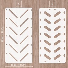 Herringbone stencil for paint, wall stencil
