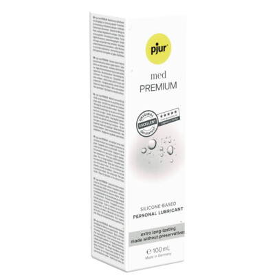 pjur  MED Premium 100 ml, hypoallergenes Silikon-Gleitgel für hypersensible Haut