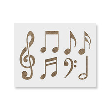 Music Notes Stencil - Durable Reusable Mylar Stencils