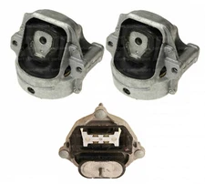 Left & Right Engine Mounts + Transmission Mount OEM for Audi Q5 3.2L (2009-2012)