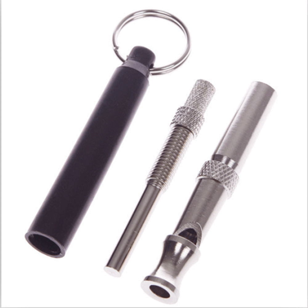 2pc Dog Training WHISTLE UltraSonic Obedience Stop Barking Pet Sound Pitch Black - Picture 12 of 12