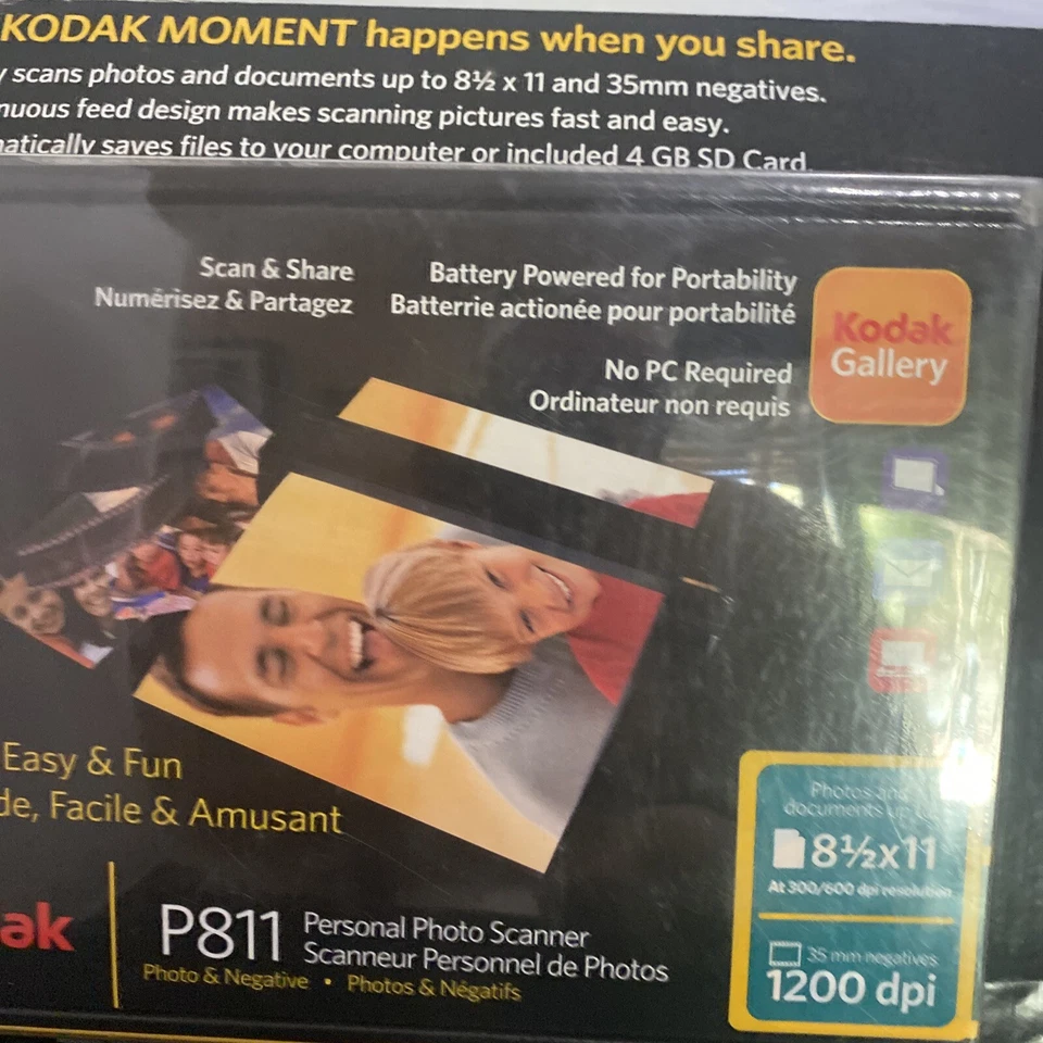 Kodak P811R Personal Photo Scanner Document Photo & Negative Missing As Card - Image 3 of 4
