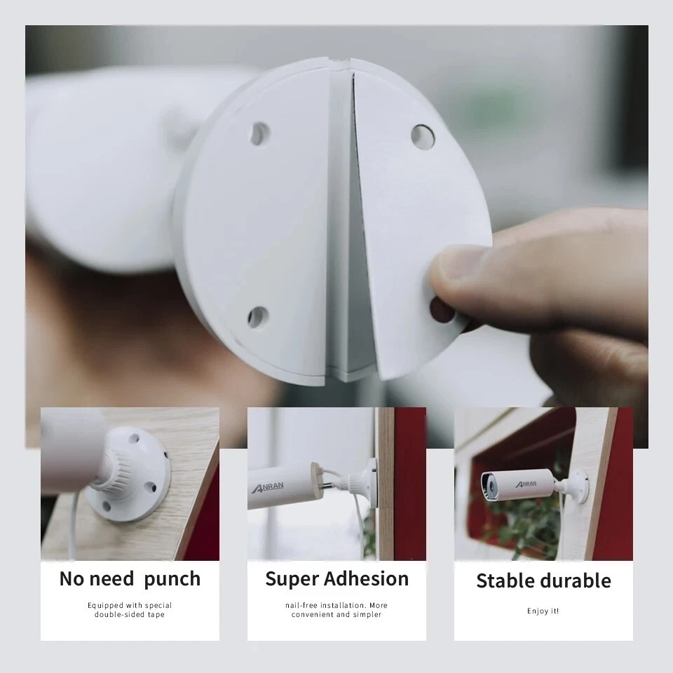 Anran K08P5985 HD Camera Kit Home Security System - 8 cameras, 8CH POE NVR, 2TB - Image 3 of 4