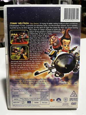 Jimmy Neutron Boy Genius (DVD, 2001) Region Fast Postage i