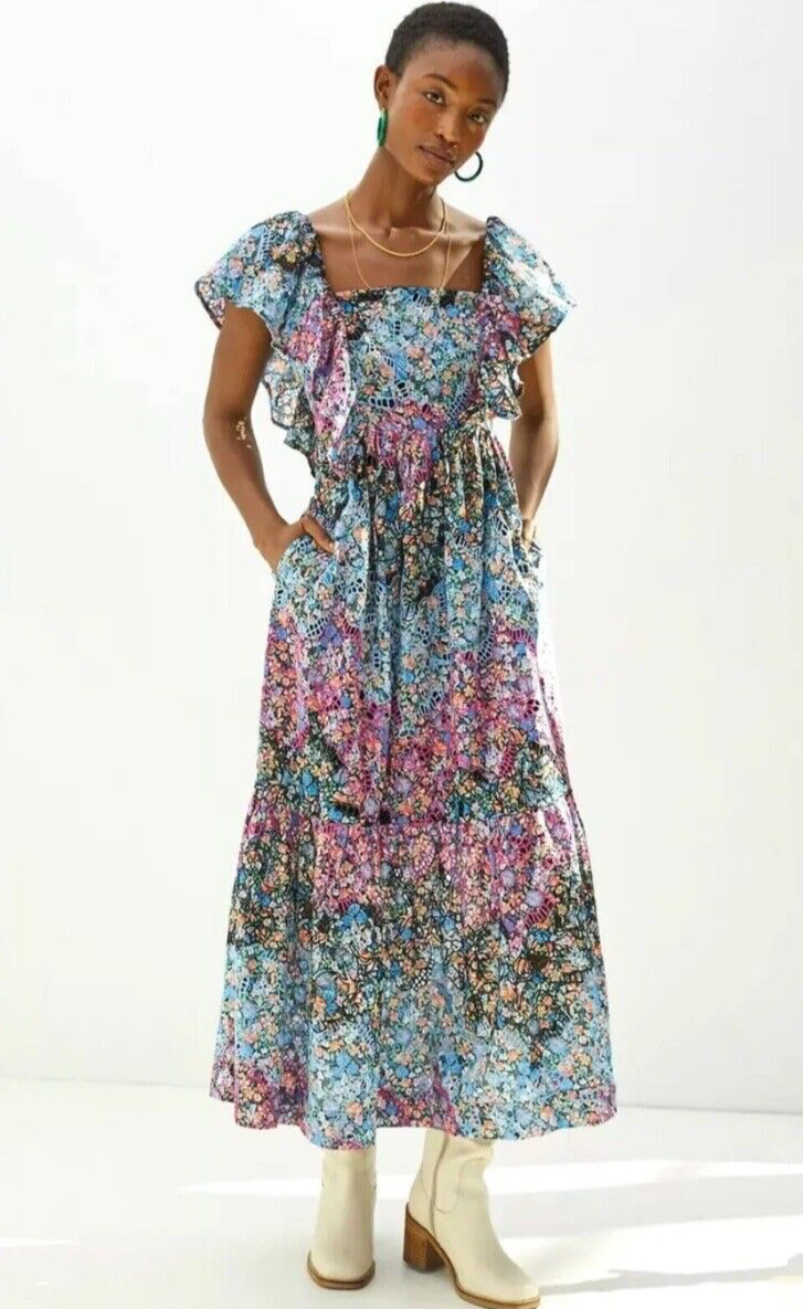 divnoje maxi dress Hand-Dyed Side Slit Maxi Dress | V-Neck Viscose Stretch