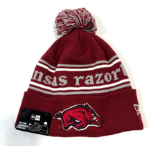 Arkansas Razorbacks NCAA NE  Marquee Knit Cuffed Hat~ Maroon