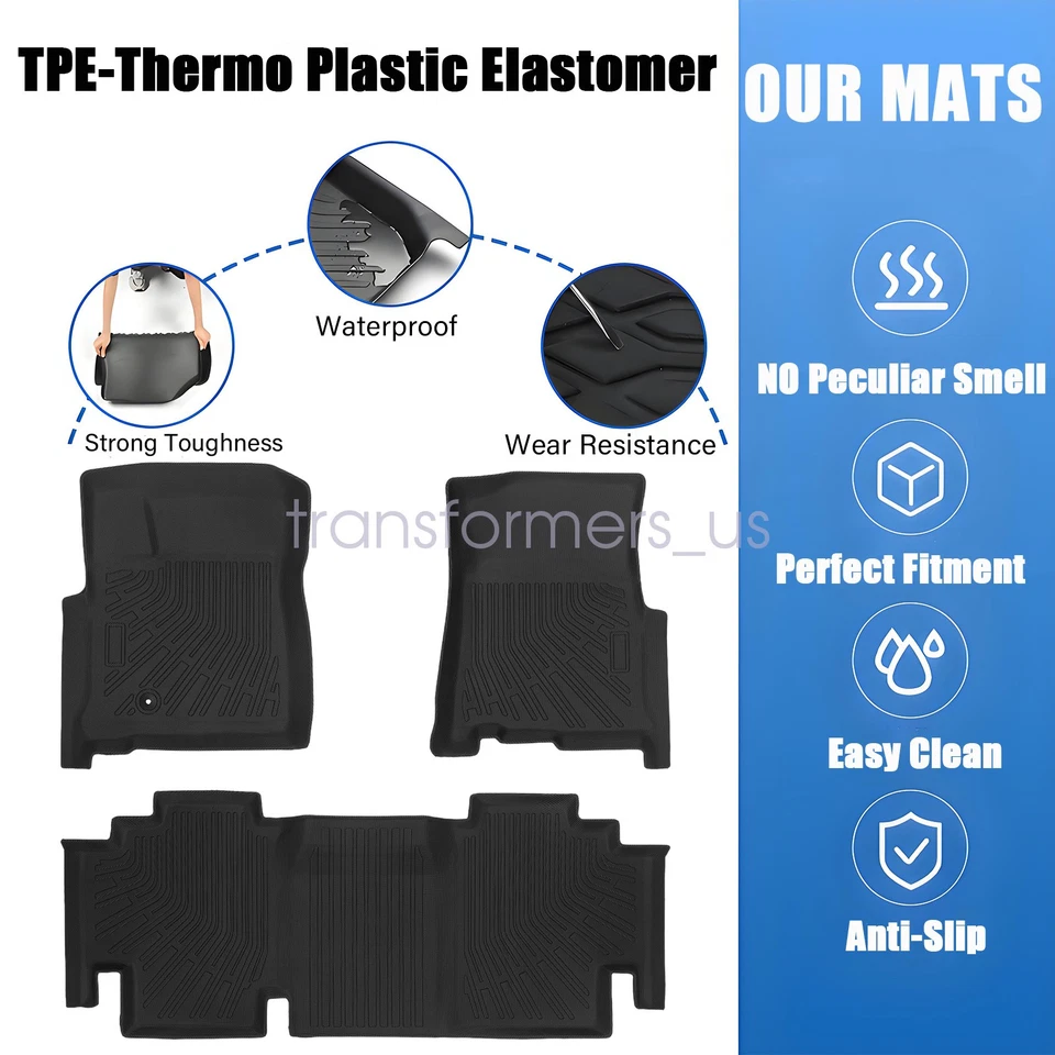 Tapetes forros de TPE para Ford F-250 F-350 Super Duty 1999-2007 cabina extendida nuevos Foto 3 de 4