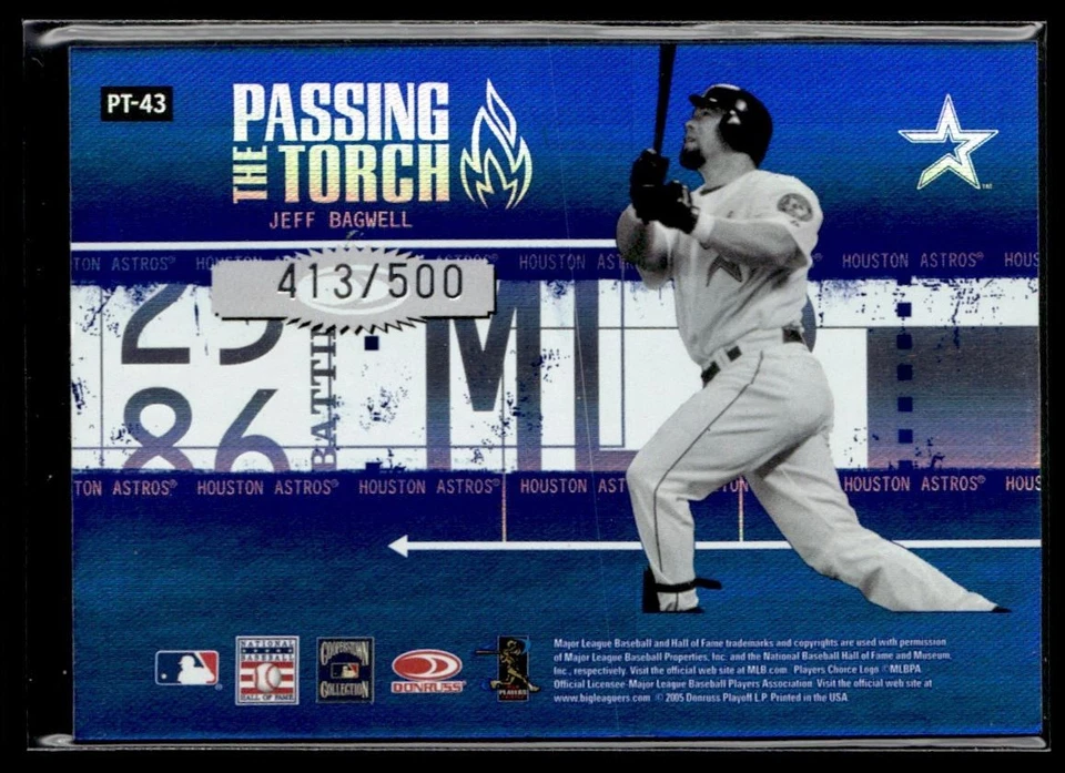 2005 Donruss Elite Passing the Torch Willie McCovey/Jeff Bagwell 413/500 San - Image 2 of 2