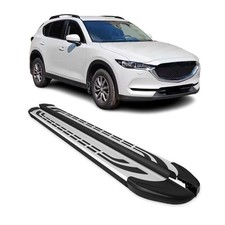 Trittbretter Seitenschweller Seitenbretter für Mazda CX-5 2017-2025 Alu Schwarz