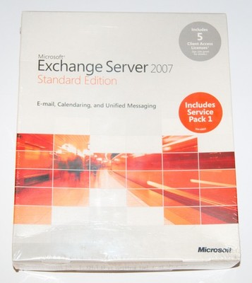 Microsoft Exchange Server 2007 Standard - English - Retail Big Box New Sealed